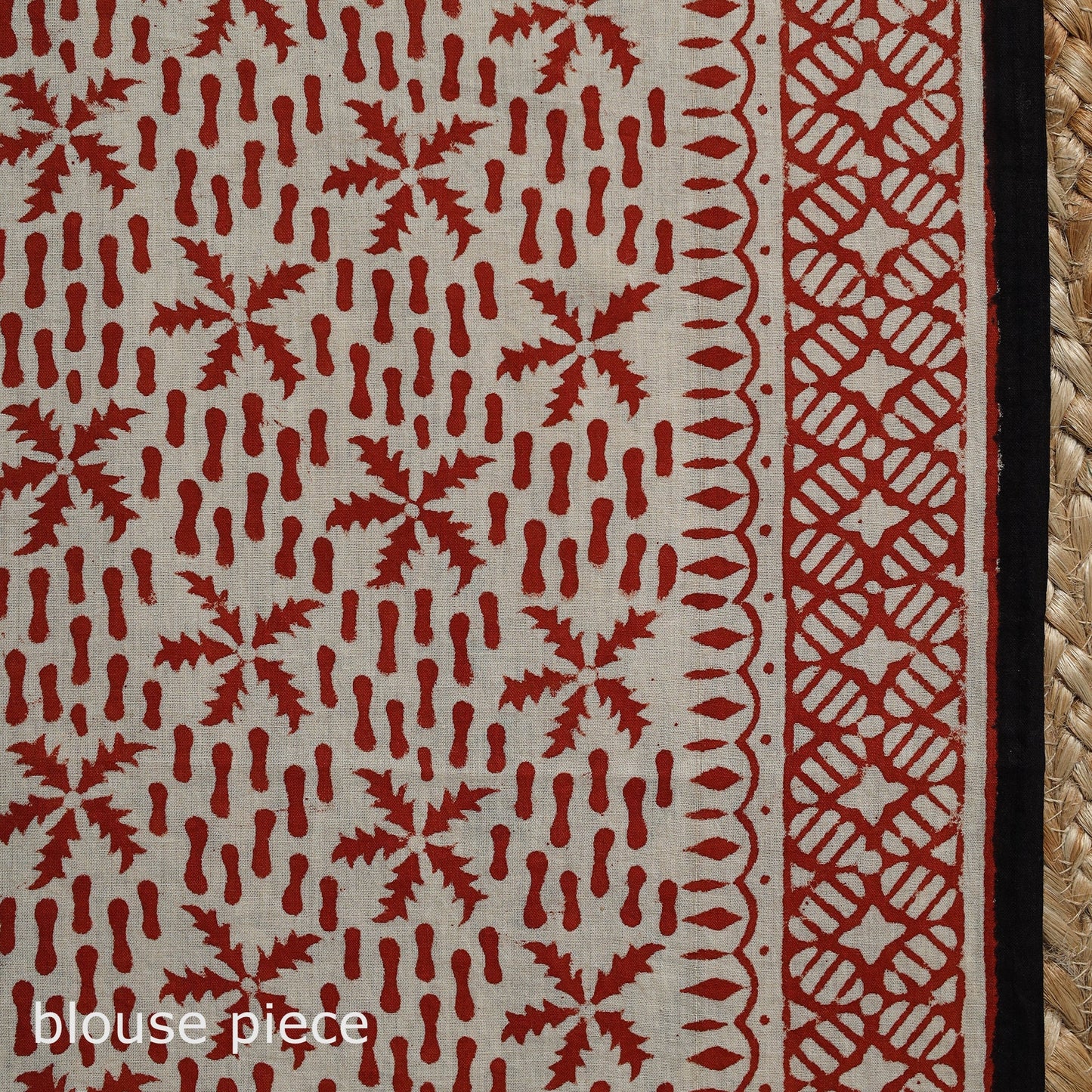 Pure mul cotton natural dyed hand block dabu bagru print