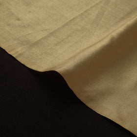 Beige - pure silk plain fabric 01 - handcrafted