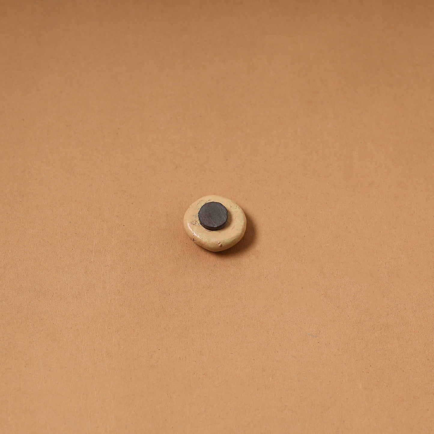 Beige - quirklets handpainted clay cookie fridge magnet 30