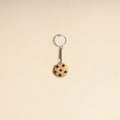 Beige - quirklets handpainted clay cookie keychain 01