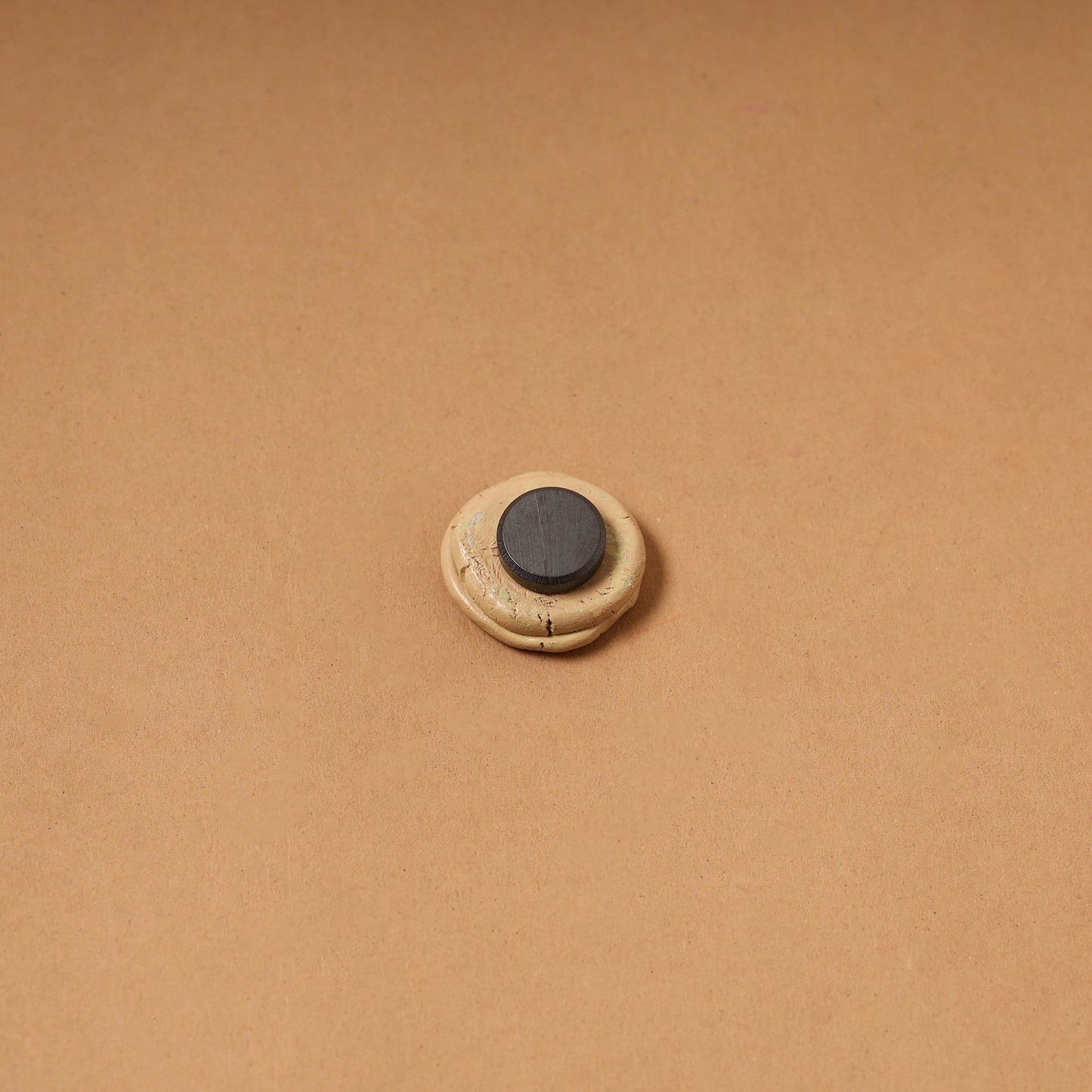 Beige - quirklets handpainted clay pizza fridge magnet 21