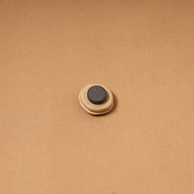 Beige - quirklets handpainted clay pizza fridge magnet 27