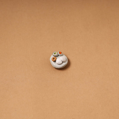 Beige - quirklets handpainted clay south indian food fridge