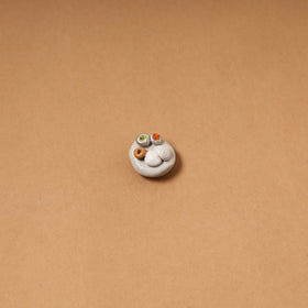 Beige - quirklets handpainted clay south indian food fridge