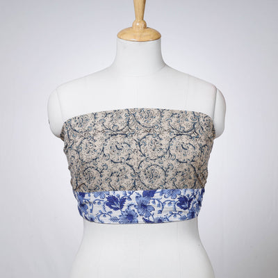 Buy Rangoli Kalamkari Block Printed Cotton Blouse Piece 