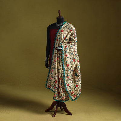Ranihati chapa work chanderi silk hand embroidery dupatta