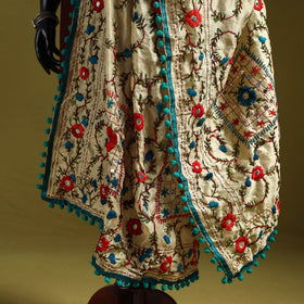 Ranihati chapa work chanderi silk hand embroidery dupatta