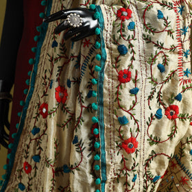 Ranihati chapa work chanderi silk hand embroidery dupatta