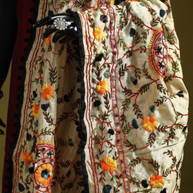 Ranihati chapa work chanderi silk hand embroidery dupatta