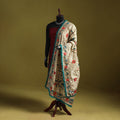 Ranihati chapa work chanderi silk hand embroidery dupatta