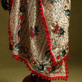 Ranihati chapa work chanderi silk hand embroidery dupatta