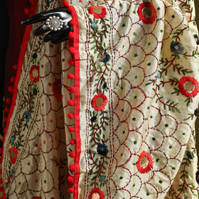Ranihati chapa work chanderi silk hand embroidery dupatta