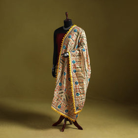 Ranihati chapa work chanderi silk hand embroidery dupatta