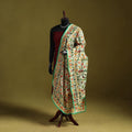 Ranihati madhubani chapa work chanderi silk hand embroidery
