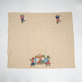 Buy Bengal Kantha Embroidery Raw Silk Blouse Piece Online at iTokri.com