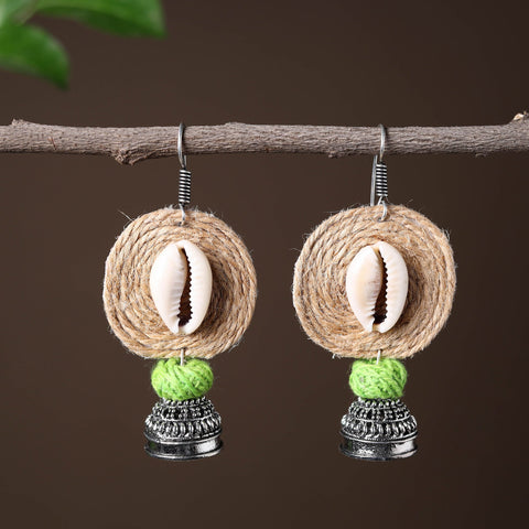 Buy Elegant Jute German Silver Earrings Online in India