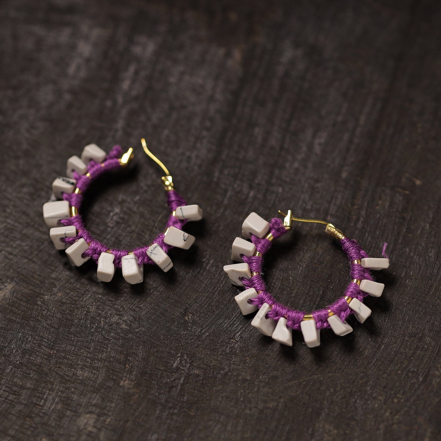 Buy Ruhi Handmade Thread & Stone Work Earrings 06 Online at iTokri.com