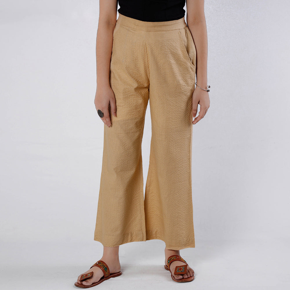  Running Stitch Cotton Palazzo by iTokri Casuals 