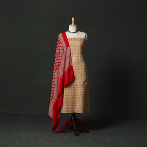 Sambalpuri embroidered cotton 2pc unstitched dress material