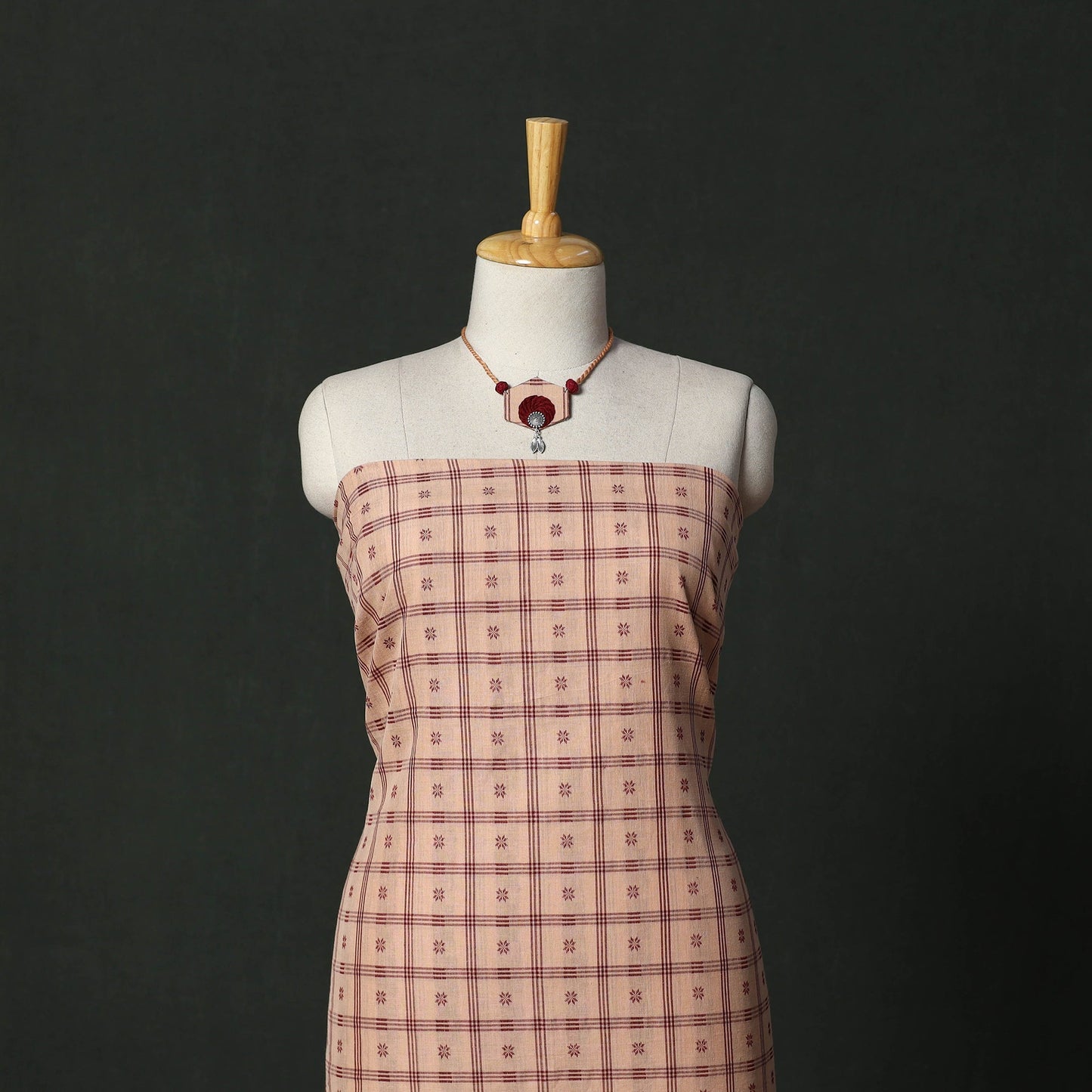Sambalpuri embroidered cotton 2pc unstitched dress material