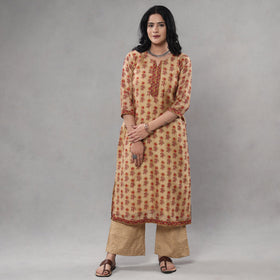 Sanganeri printing maheshwari silk kurta with palazzo &