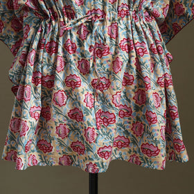Sanganeri Block Print Cotton Kaftan (Short)