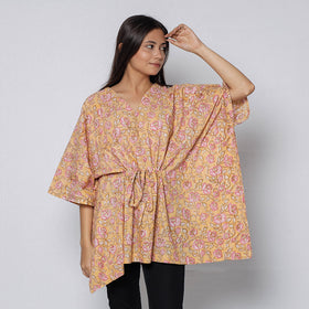 Sanganeri Block Print Cotton Kaftan (Short)