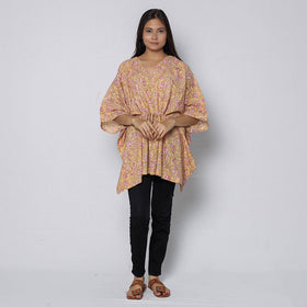 Sanganeri Block Print Cotton Kaftan (Short)