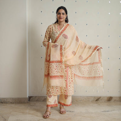  Sanganeri Block Print Suit Set Shop Now Online in India