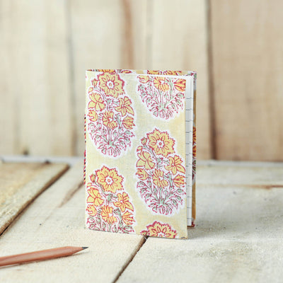  Sanganeri Fabric Cover Handmade Paper Notebook Online in India 