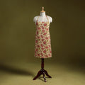 Beige - sanganeri hand block print apron with pocket 31