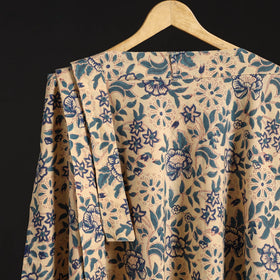 Sanganeri hand cotton wrap around skirt 55 - handcrafted