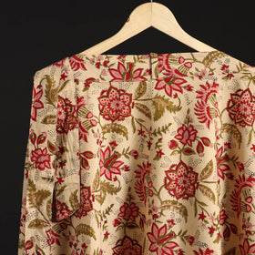 Sanganeri hand cotton wrap around skirt 74 - handcrafted