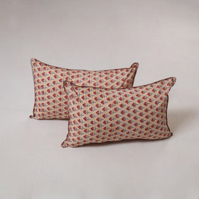 Sanganeri hand block print pillow cover (set of 2) 11