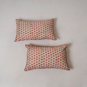Sanganeri hand block print pillow cover (set of 2) 11