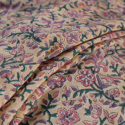 Sanganeri handloom pure wool fabric 08 - handcrafted