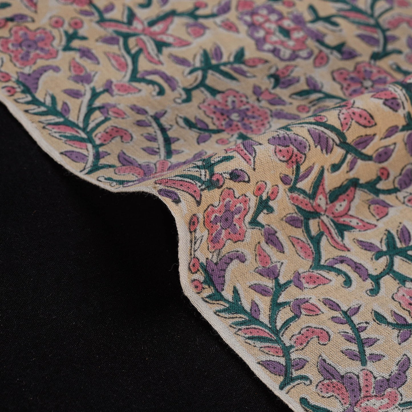 Sanganeri handloom pure wool fabric 08 - handcrafted