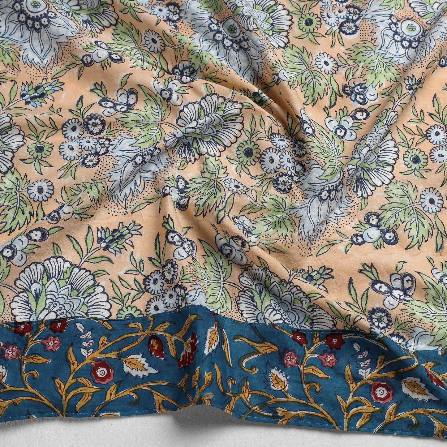 Buy Sanganeri Block Printed Cotton Blouse Piece 