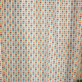 Beige - sanganeri printed cotton door curtain (7 x 3 feet)