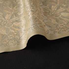 Beige Semi Silk Brocade Banarasi Fabric