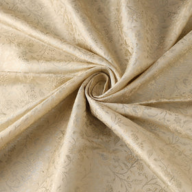 Beige Semi Silk Brocade Banarasi Fabric