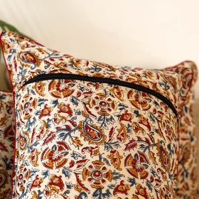 Buy Set of 2 Kalamkari Block Print Cotton Pillow Covers