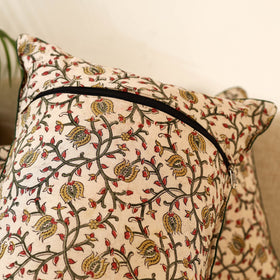 Buy Set of 2 Kalamkari Block Print Cotton Pillow Covers