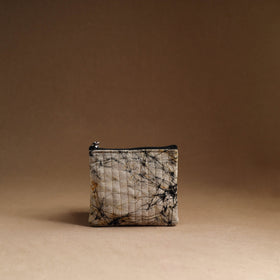 Beige - set of 3 - handmade cotton utility pouches 03