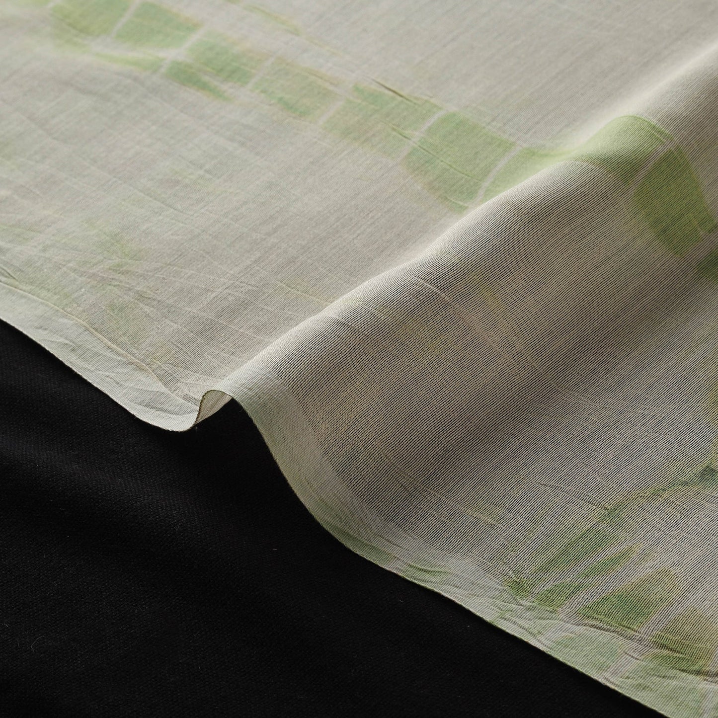 Shibori tie-dye kota doria cotton fabric 29 - handcrafted