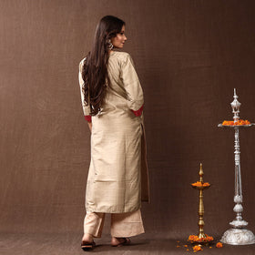 plain silk kurta