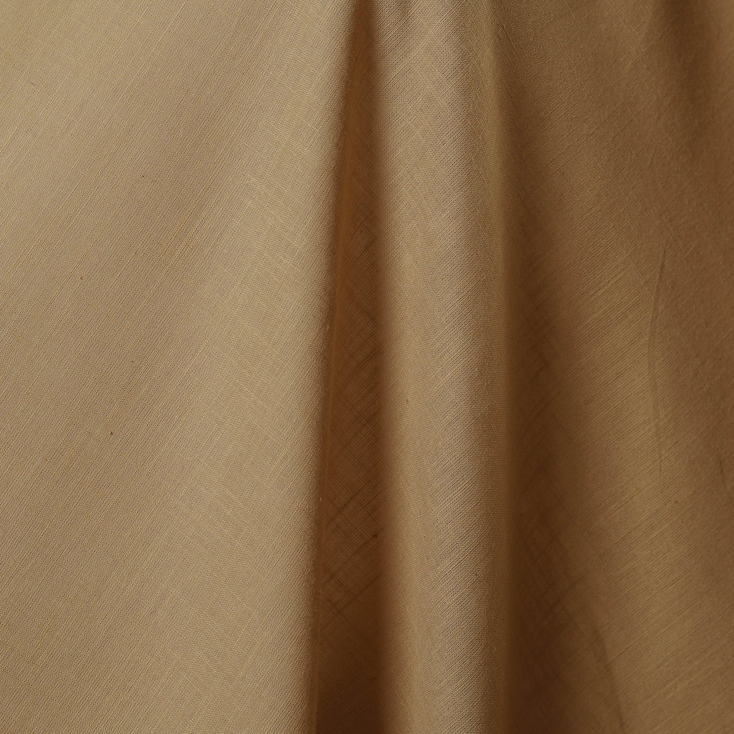 Beige Slub Cotton Plain Fabric