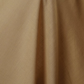 Beige Slub Cotton Plain Fabric