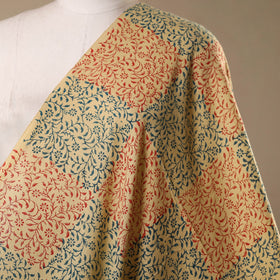 Beige - slub cotton sanganeri fabric 30 - handcrafted