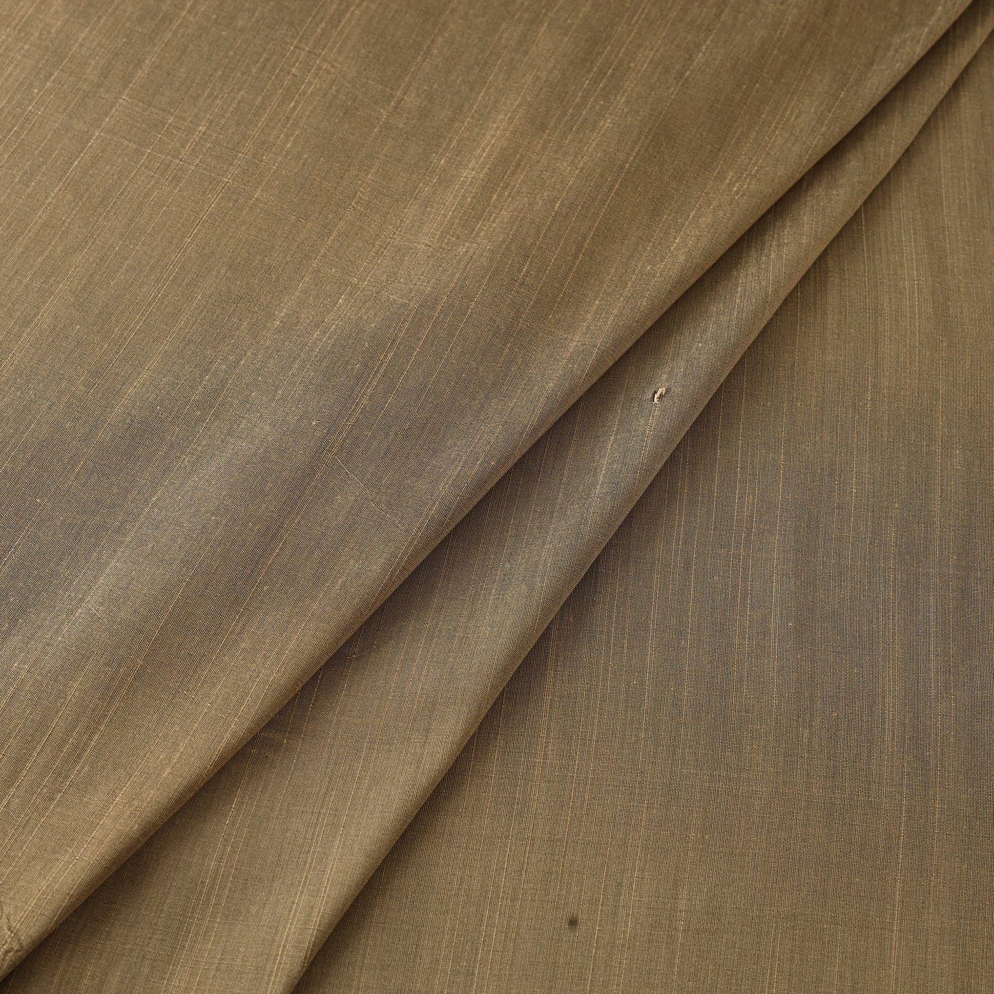 Beige Slub Silk Plain Fabric 